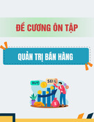 Đề cương ôn tập Quản trị bán hàng