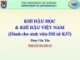Bài giảng Khí hậu học và Khí hậu Việt Nam (Phần 1: Khí hậu học): Chương 1 – Phan Văn Tân