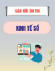 Câu hỏi ôn thi môn Kinh tế số