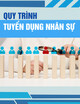 Tài liệu Hệ thống quy trình quản lý nhân sự dành cho lãnh đạo: Quy trình tuyển dụng nhân sự