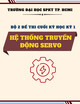 Bộ 2 đề thi cuối kỳ học kỳ 1 năm học 2020-2021 môn Hệ thống truyền động servo có đáp án