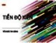 Bài giảng Tổ chức thi công: Chương 2 - Tiến độ xiên